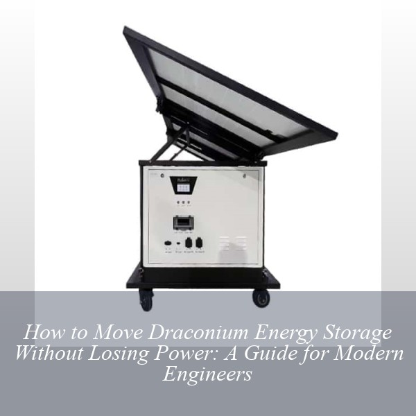 How to Move Draconium Energy Storage Without Losing Power: A Guide for Modern Engineers